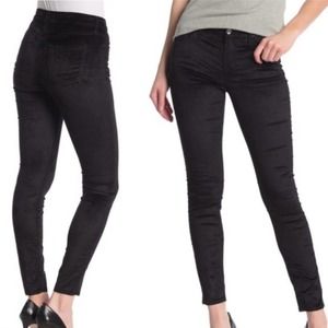 Splendid Black Velvet Black Skinny Pants 31